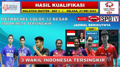 Hasil Malaysia Master 2023 Hari Ini Day 1 Babak Kualifikasi MEI