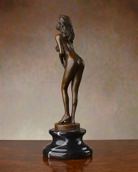 Nude With Bowler Hat Bronze Sculpture Bronze Sculpture Art