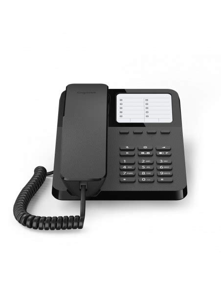 Gigaset DESK 400 Teléfono analógico Negro