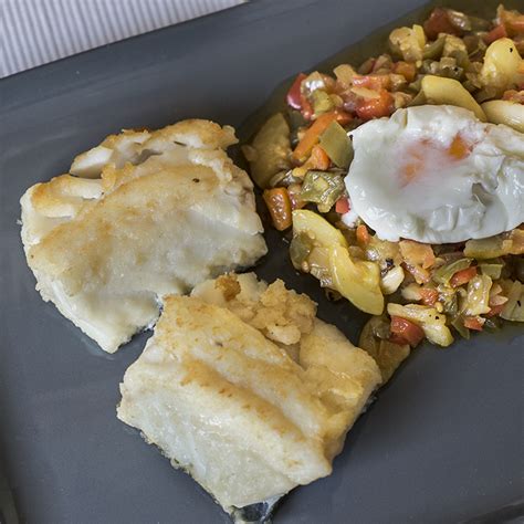 Bacalao Skrei Con Pisto Y Huevo Poch Receta Supermercados Mas