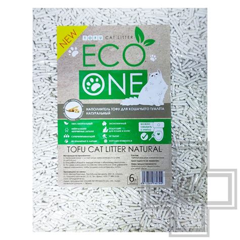 Купить ECO ONE Наполнитель тофу для кошачьего туалета, натуральный ...