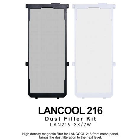 Lian Li Lancool Magnetic Front Dust Filter Black White