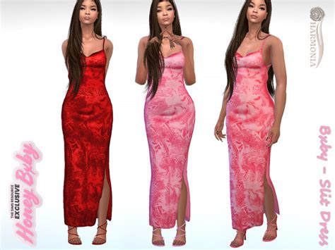 The Sims Resource Honeybxby Slit Dress