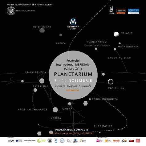 Explorează harta galaxiei Meridian Planetarium Muzică Zile și Nopți