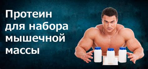Протеин для набора мышечной массы тела без жира