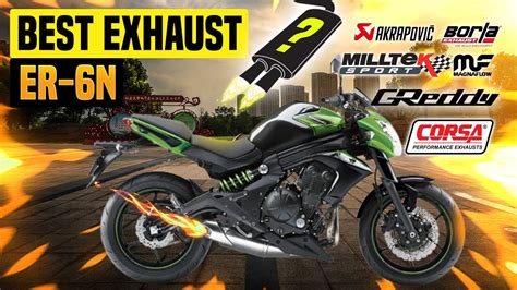 Kawasaki ER 6N Exhaust SoundAkrapovic Arrow Delkevic Dominator GPR