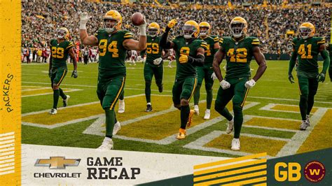 Game Recap 5 Takeaways From Packers Victory Over Washington