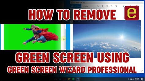 How To Remove Green Screen Using Green Screen Wizard Professional Youtube