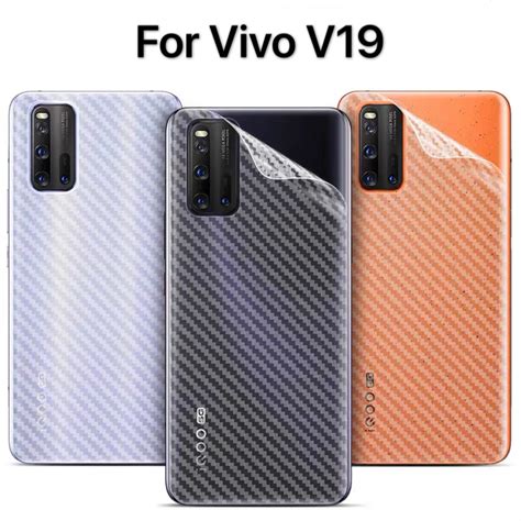 ฟิล์มหลัง Vivo V19 ฟิล์มหลังลายเคฟล่า ฟิล์มกันรอยหลัง กันน้ำกันเหงื่อ