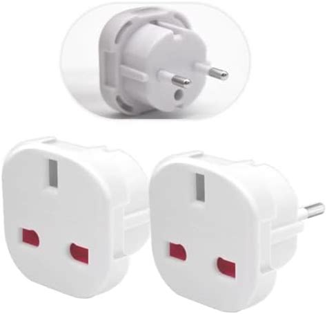 MOBIBAY 4 Pack EU Travel Adapter UK To European Plug Adapter Europe