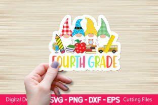 Fourth Grade Gnomies Sticker Graphic By Craftartsvg Creative Fabrica