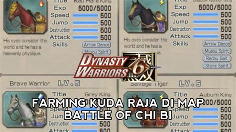 Mencari Kuda Raja Di Battle Of Chi Bi Dynasty Warriors 6 YouTube