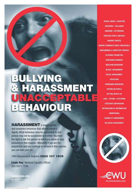 Equality For All Bullying And Harassment Poster