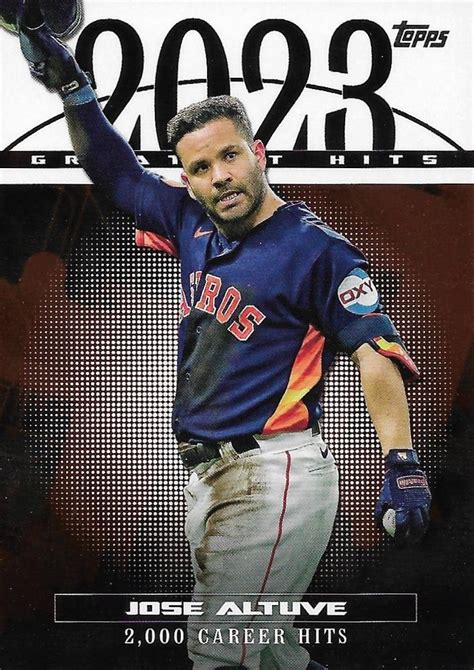 2024 Topps 2023 Greatest Hits 23GH 19 Jose Altuve Trading Card