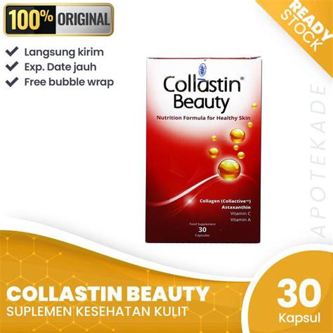 Jual KUALITAS ORIGINAL Collastin Beauty 30 Cpsl Collagen Astaxanthin