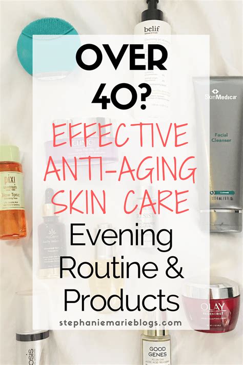 Anti Aging Skincare Nighttime Routine For Women Over 40