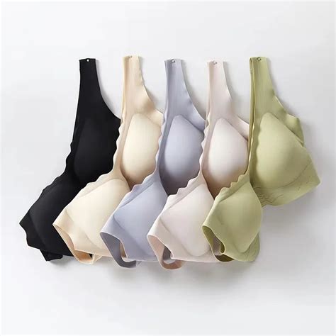 High end lingerie feminina sem costura pequeno peito reuniram sutiã sem anel de aço anti