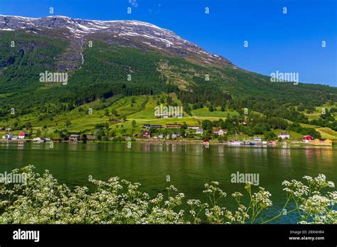 Olden Village Vestland County Norway Stock Photo Alamy