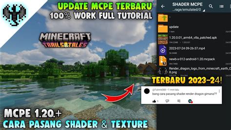 Cara Pasang Shaders Mcpe 120 Terbaru 100 Work‼️ Shaders For Mcpe 1