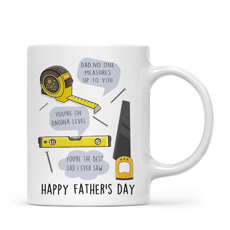 Father Mug Dad No One Measures Up To You Youre On Another Lever You