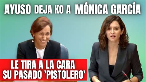 Díaz Ayuso deja KO a Mónica García en la Asamblea tirándole a la cara