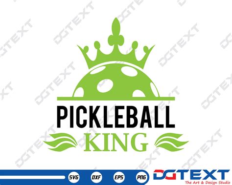 Pickleball King SVG Pickleball King Vector Silhouette Etsy