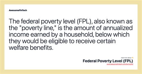 Federal Poverty Level Fpl Awesomefintech Blog