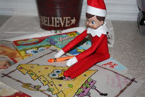 Clark Loves Spongebob Holiday Decor Decor Elf On The Shelf