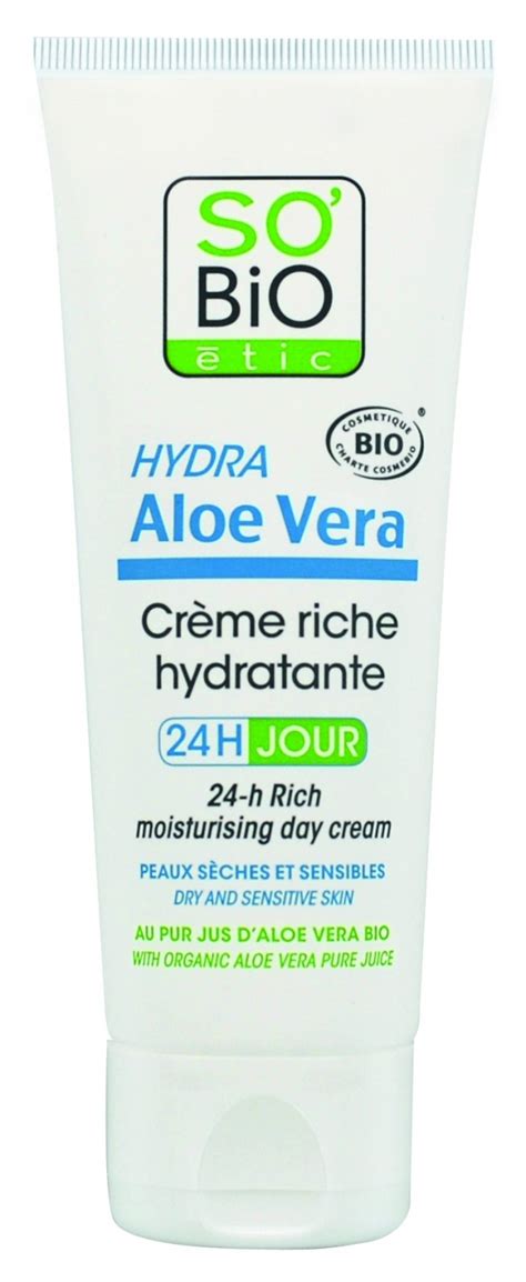 Cr Me Riche Hydratante H Jour Hydra Aloe Vera So Bio Tic