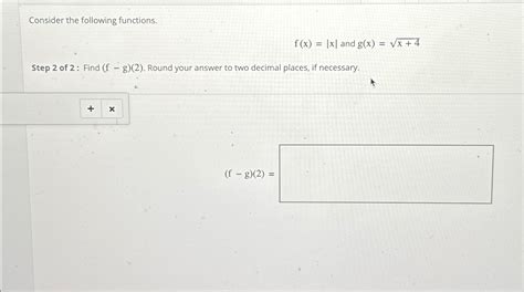 Solved Consider The Following Functionsfxx ﻿and