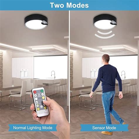 Lineway Motion Sensor Ceiling Light Battery Operated Wireless Motion