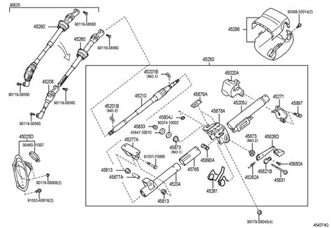 2008 Toyota Tacoma Steering Column Bushing Part Included With Steering