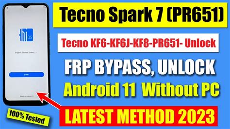 Tecno Spark Pr Frp Bypass Without Pc Android Latest Method