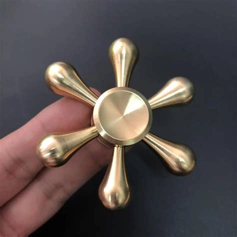 Yuc Copper Metal Hand Spinner Fashion Bearing Spinner Brass Fidget