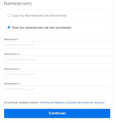 Transferir El Registro De Un Dominio A DreamHost Centro De Ayuda