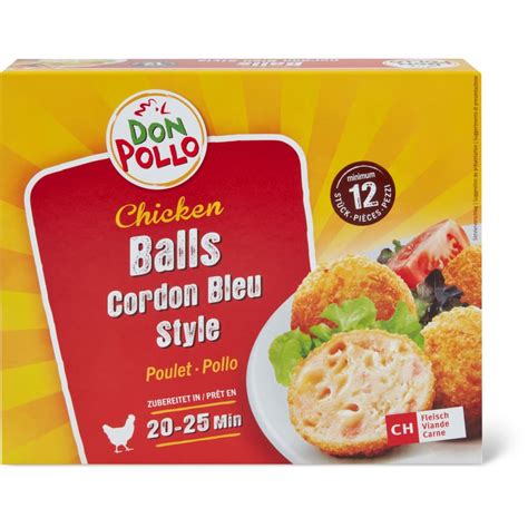 Achat Don Pollo Boulettes De Poulet Style Cordon Bleu Migros