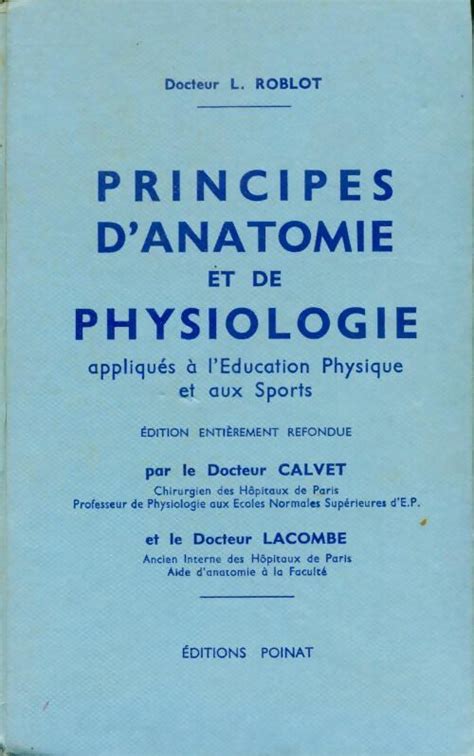 Principes D Anatomie Et De Physiologie Appliqu S L Ducation Physique