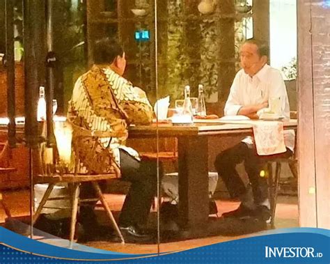 Makan Malam Bersama Prabowo Sinyal Kuat Dukungan Dari Jokowi