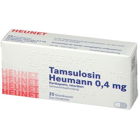 Tamsulosin Heumann Mg St Mit Dem E Rezept Kaufen Shop Apotheke