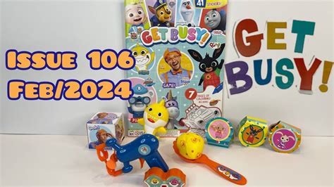 Get Busy Magazine Issue 106 Feb 2024 With Baby Shark Play Set