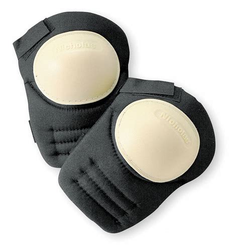 Hard Shell 2-Strap Knee Pads, Black, Universal - Grainger