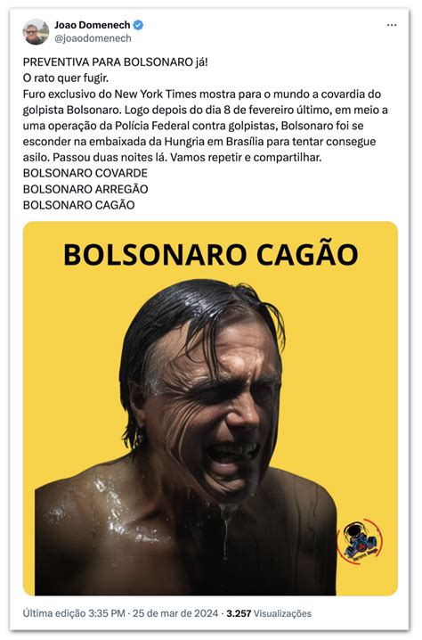 Hospedagem De Bolsonaro Na Embaixada Da Hungria Vira Meme