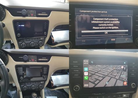 Skoda Octavia 3 III 2015 Instalare Unitate Multimedia MIB2 Display