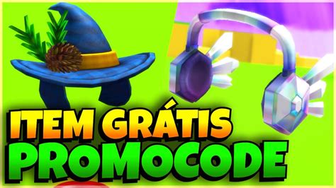 NOVO PROMOCODE E ITEM GRÁTIS ROBLOX YouTube