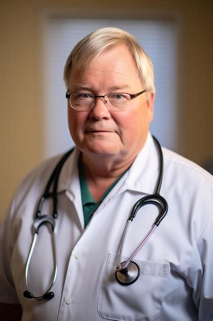 Premium Photo A Man With A Stethoscope Around His Neck