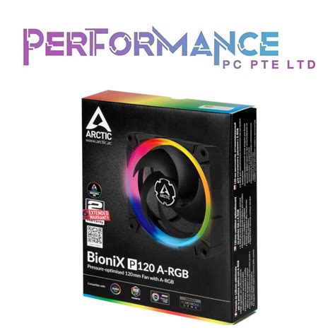 ARCTIC BioniX P120 A RGB 120 Mm Pressure Optimised Fan With A RGB