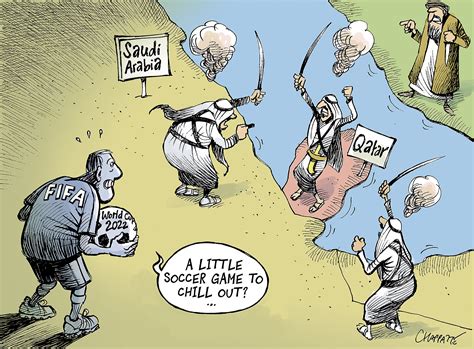 Saudi Qatar Feud Globecartoon Political Cartoons Patrick Chappatte