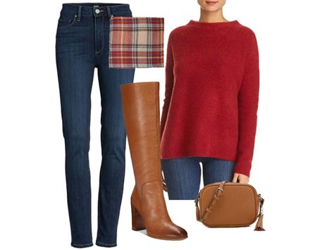 Weekend Outfit Inspiration Cognac Knee High Boots Two Ways