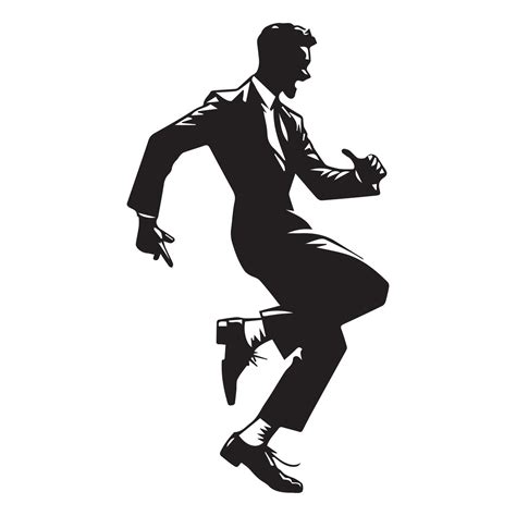 Black Bottom Dance Illustration in black and white 43343953 Vector Art ...