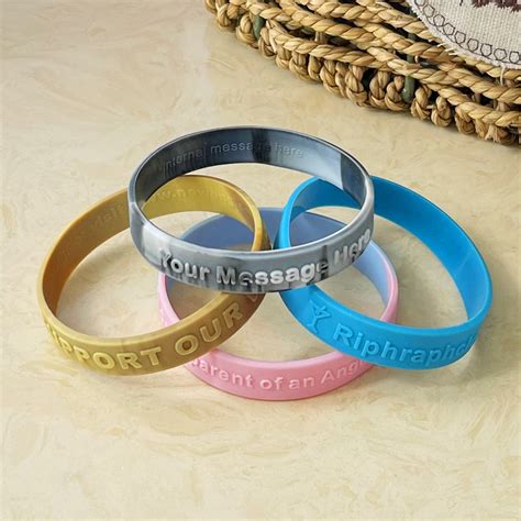 Customized Silicone Wristband Personalized Silicone Bracelets With Own